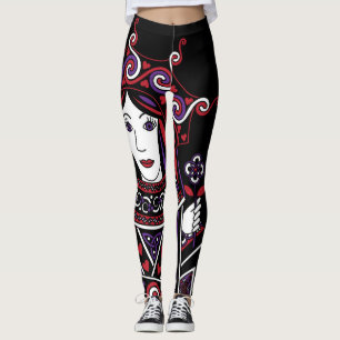 Leggings La reine celtique de la partie I de coeurs