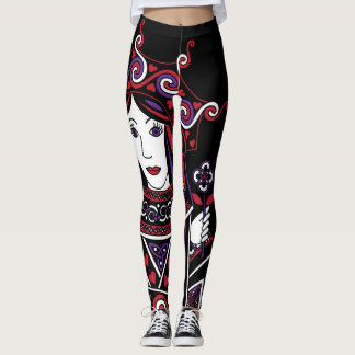 Leggings La reine celtique de la partie I de coeurs