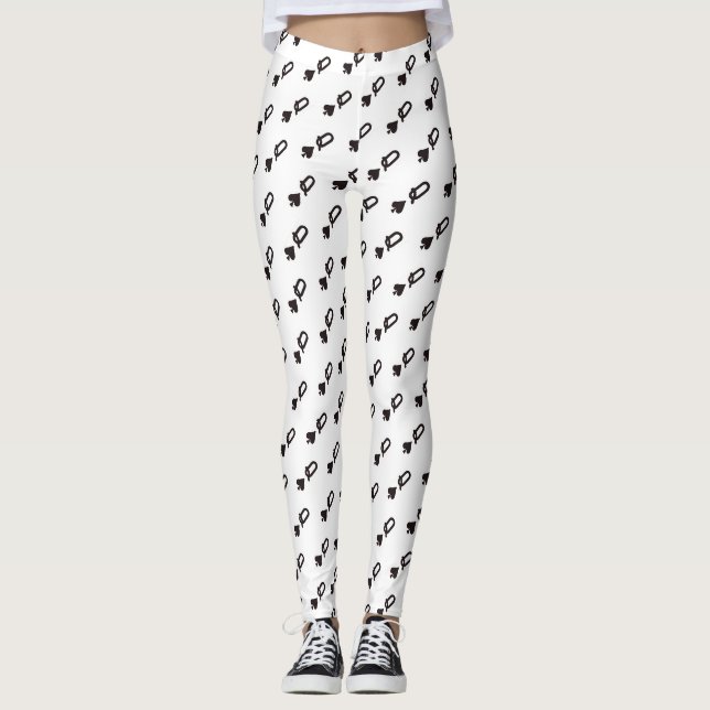 Leggings la reine diagonale excentrée des pelles conçoivent (Devant)