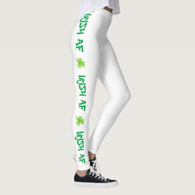 Leggings La Saint-Patrick verte irlandaise trèfle (Droite)
