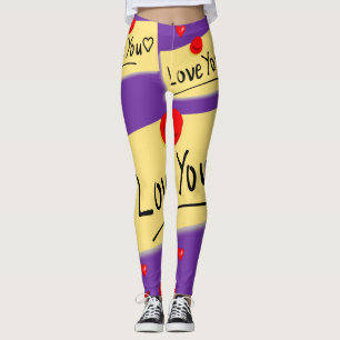 Leggings La Saint-Valentin, les jambes longues