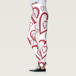 Leggings La Saint-Valentin, les jambes longues