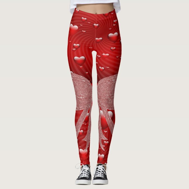 Leggings La Saint-Valentin Longtemps (Devant)
