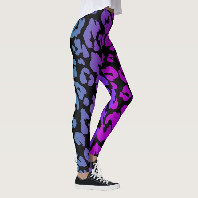 Leggings La série léopard multicolore Design 1 (Droite)