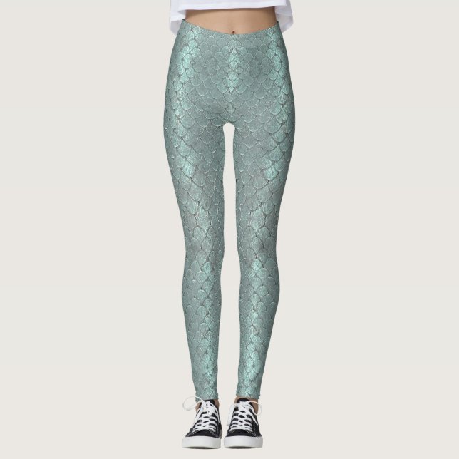 Leggings La sirène mesure des guêtres (Devant)