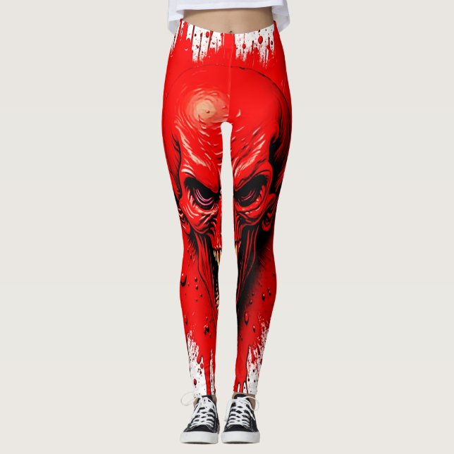Leggings La soif de sang : le vengeful Vampire (Devant)