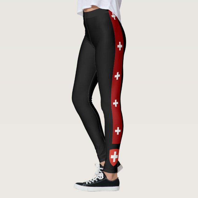 Leggings La Suisse barre le drapeau (Gauche)