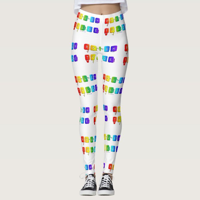 Leggings La typographie pop queer de SlipperyJoe commerce r (Devant)