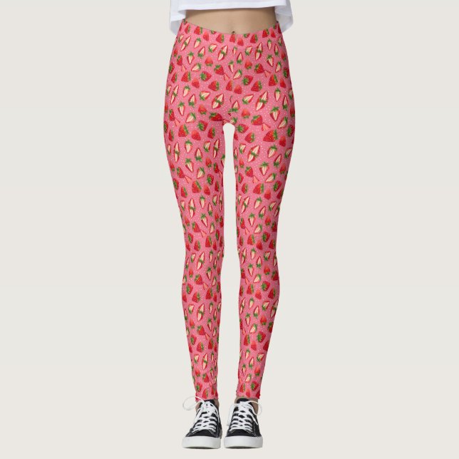 Leggings La Vie Du Berry Bon Avec Les Fraises (Devant)