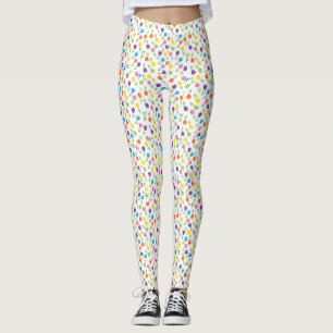 Leggings La vie est meilleure avec les tulipes - motif colo