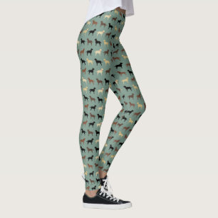 Leggings Laboratoires de Motif des silhouettes de chien des