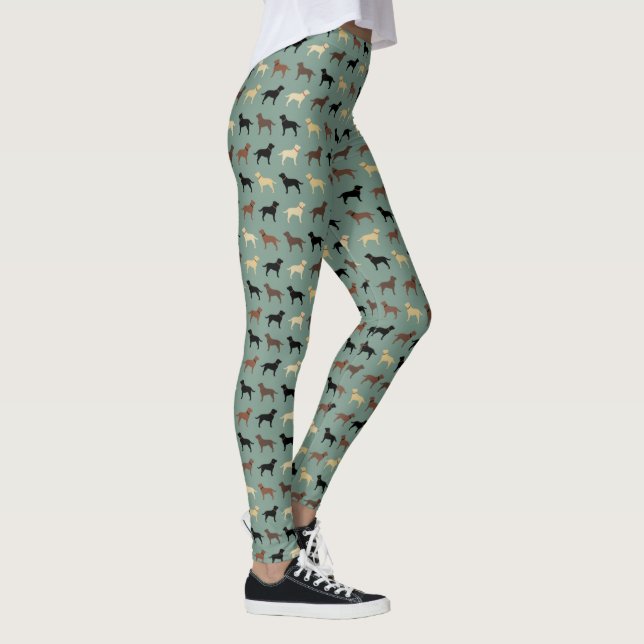 Leggings Laboratoires de Motif des silhouettes de chien des (Droite)