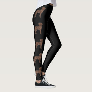 Leggings Labrador Retriever Brun au Chocolat Chiens Mignons
