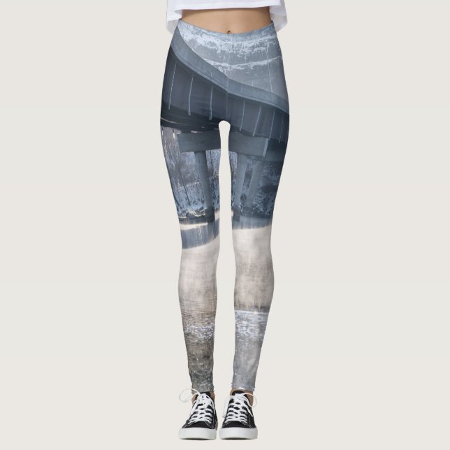 Leggings Lac Taneycomo Foggy Winter Fishing (Devant)