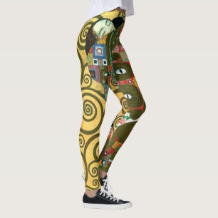 Leggings L'accomplissement alias L'étreinte par Gustav Klim