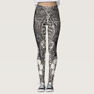Leggings Lace Floral Harmony