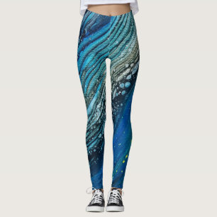 Leggings L'acrylique de fille de médias mélangés versent
