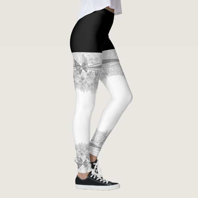 Leggings Lacy mariées mariage motif (Droite)