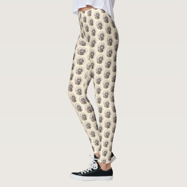 Leggings Lagotto Romagnolo Peinture - Cute Original Chien A (Gauche)