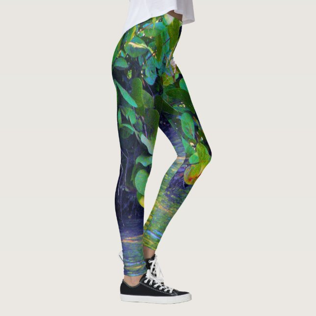 Leggings Lagune de la mangrove avec des raisins de mer (Droite)