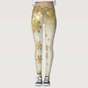 Leggings Laisser neiger Légendes Snowflakes Pantalons Cute