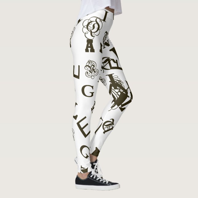 Leggings L'alphabet (Droite)
