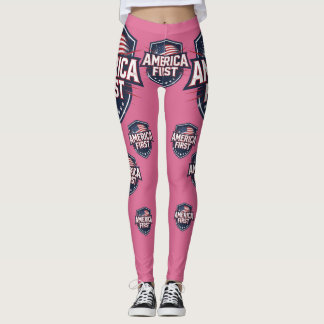 Leggings L'Amérique d'abord -