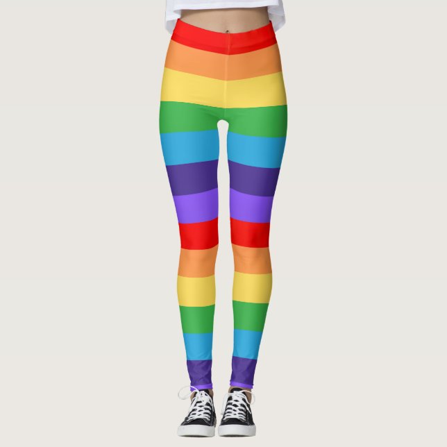 Leggings L'amour gagne Moderne Rainbow Pride Mois lgbt cade (Devant)