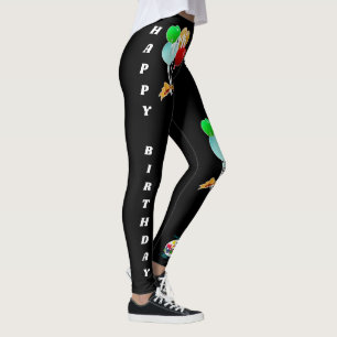 Leggings L'anniversaire célèbrent des guêtres de joyeux