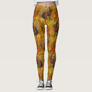 Leggings Lapin d'automne sur ocre