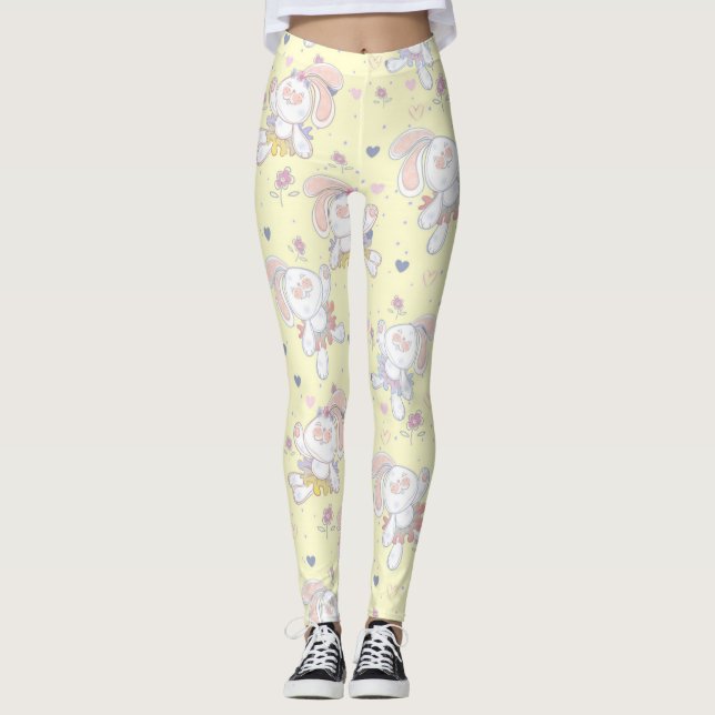 Leggings Lapins Ballerines Mignons (Devant)