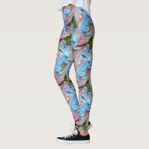 Leggings lapins bleus de lièvre