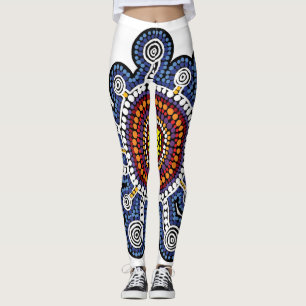 Leggings L'art aborigène australien multicolore