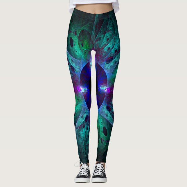 Leggings L'art Abstrait des yeux (Devant)