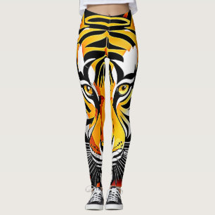 Leggings L'art Abstrait du tigre