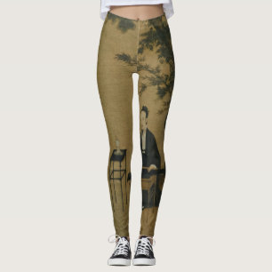 Leggings L'art antique chinois du musicien aux couleurs vie