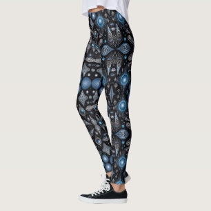 Leggings L'art aztèque, vibrant, reflétant la culture