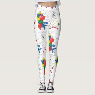 Leggings L'art basquiat d'Olivia 