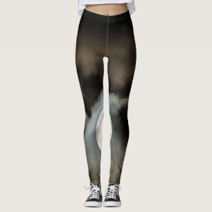 Leggings L'art céleste de la lune d'hiver