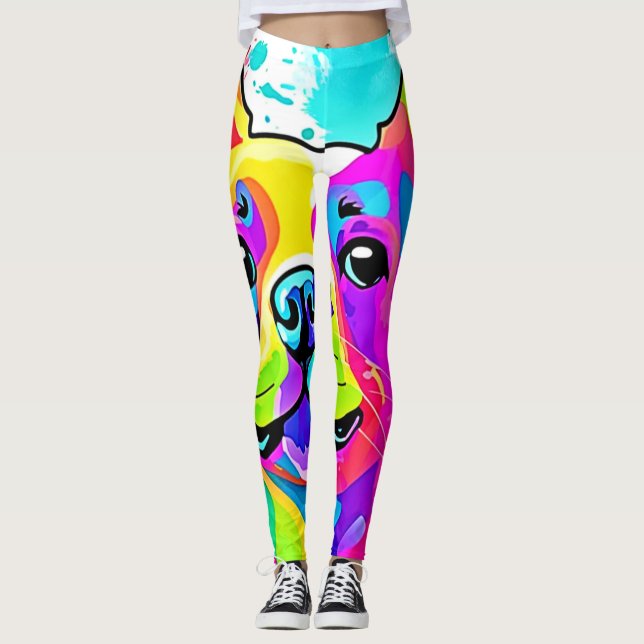 Leggings L'art chiot franco-bulgare (Devant)