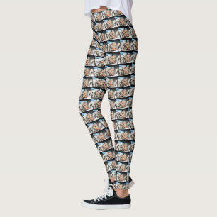 Leggings L'Art Dimensionnel Chien Blanc,