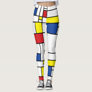 Leggings L'Art Moderne Mondrialiste Minimaliste Géométriq