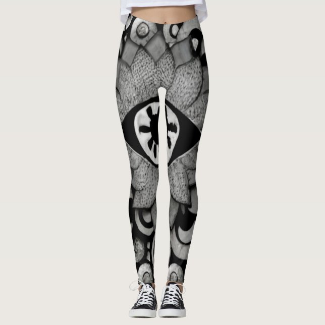 Leggings l'art mystique des yeux d'élément de fantastique m (Devant)