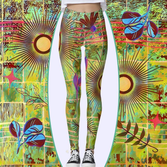 Leggings L'art naturel Abstrait (Créateur téléchargé)