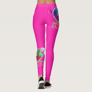Leggings Las Vegas Casino Cartes Chips Dice 7's And Wheel