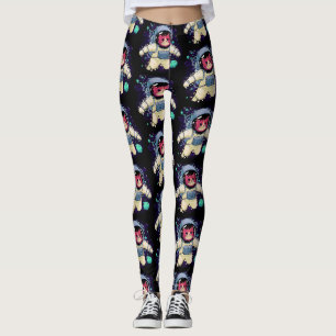 Leggings L'astronaute Chat coloré