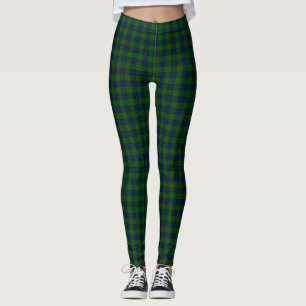 Leggings Lauder tartan bleu vert plaid