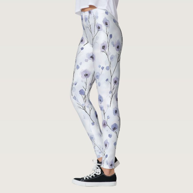 Leggings Lavande Purple Fleurs Chic (Gauche)