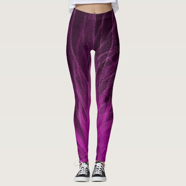 Leggings Lavande Spiral3 - Guêtres (Devant)