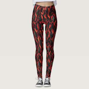 Leggings Lave Et Roches Volcaniques Volcano Magma motif